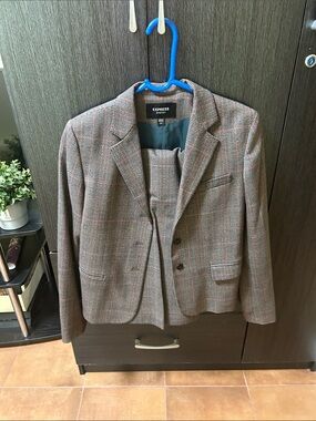 Express Brown Plaid Women's Blazer